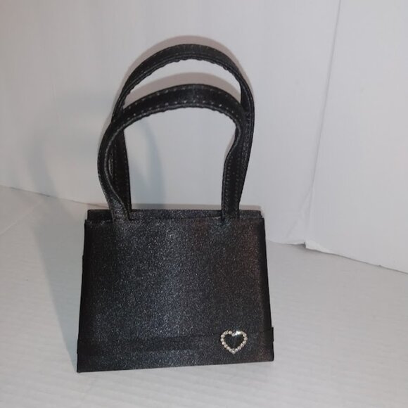 Claires: small evening bag with Rhinestone heart. - Picture 1 of 7
